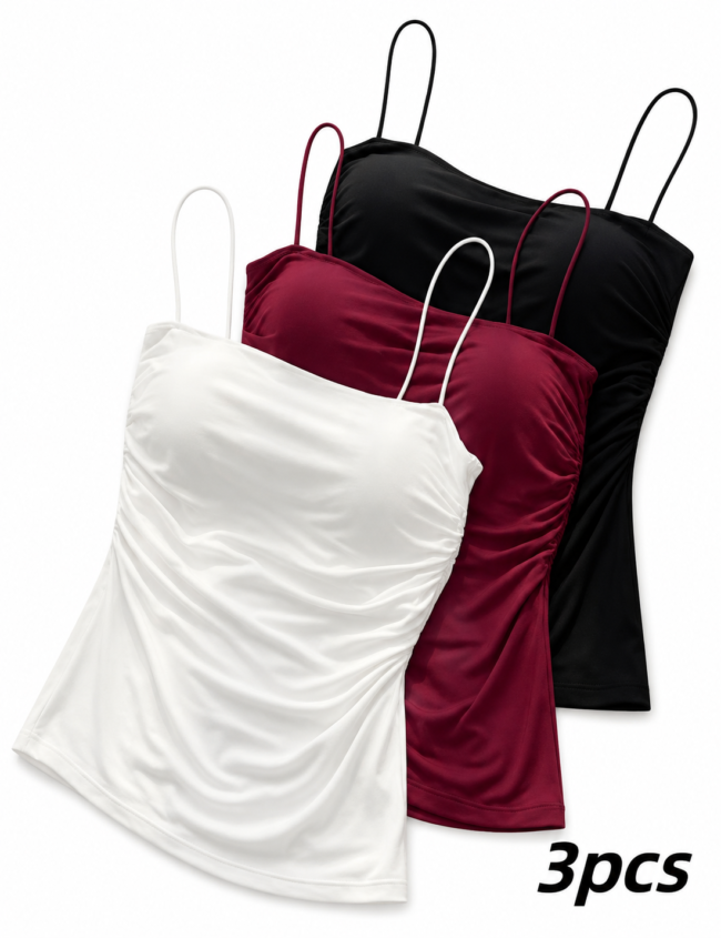 trio blusas de tirantes
