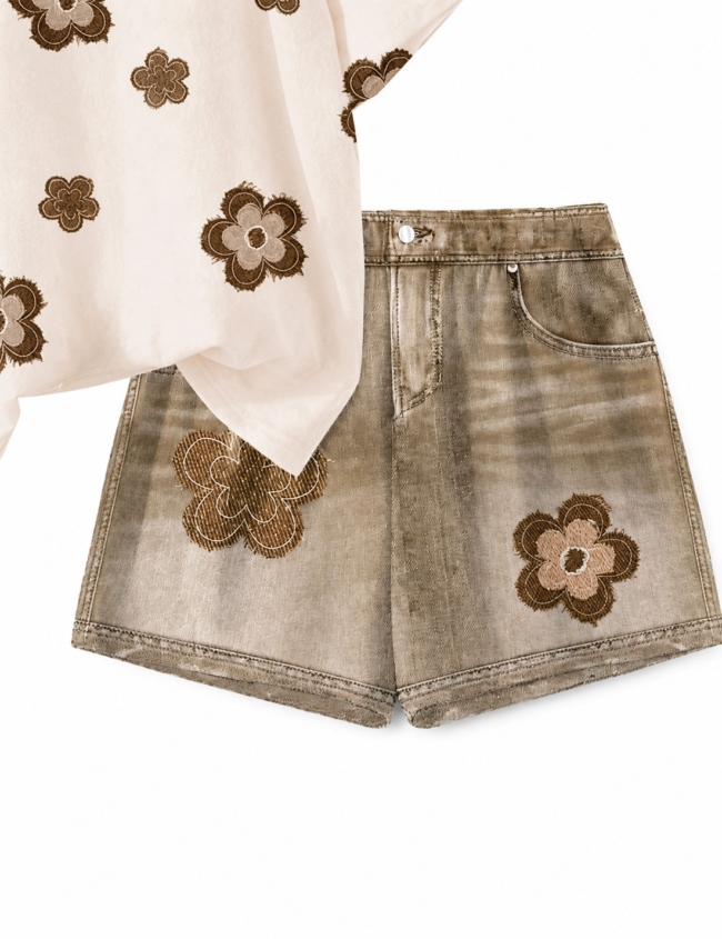 Conjunto blusa y short