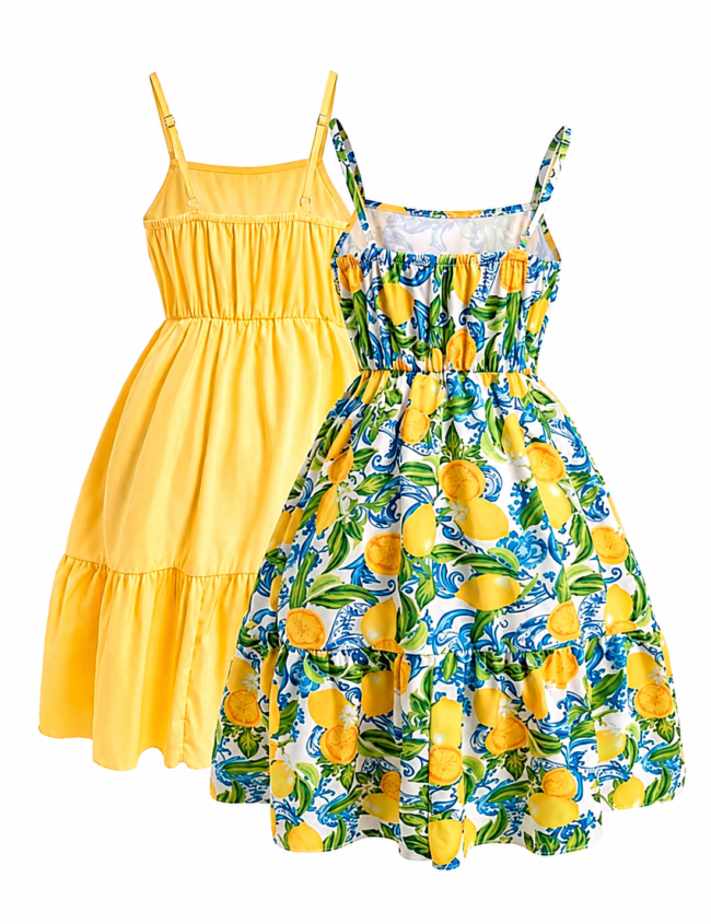 dos vestidos de niña