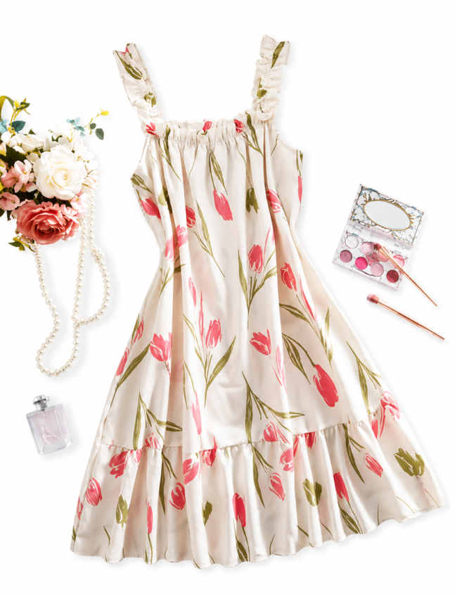Vestido sexi con tirantes