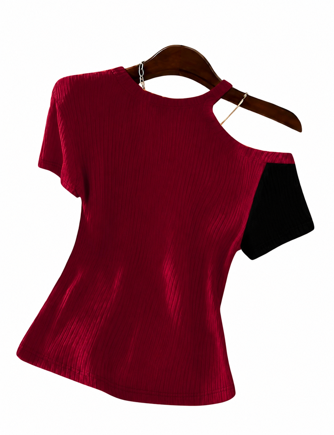 blusa Combinada-blusa vino y negro-san jose-costa rica Blusa combinada para mujer