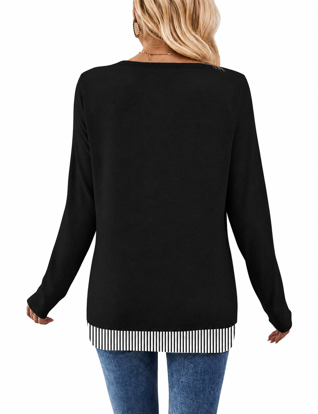 blusa Manga larga de color negro- san jose-costa rica