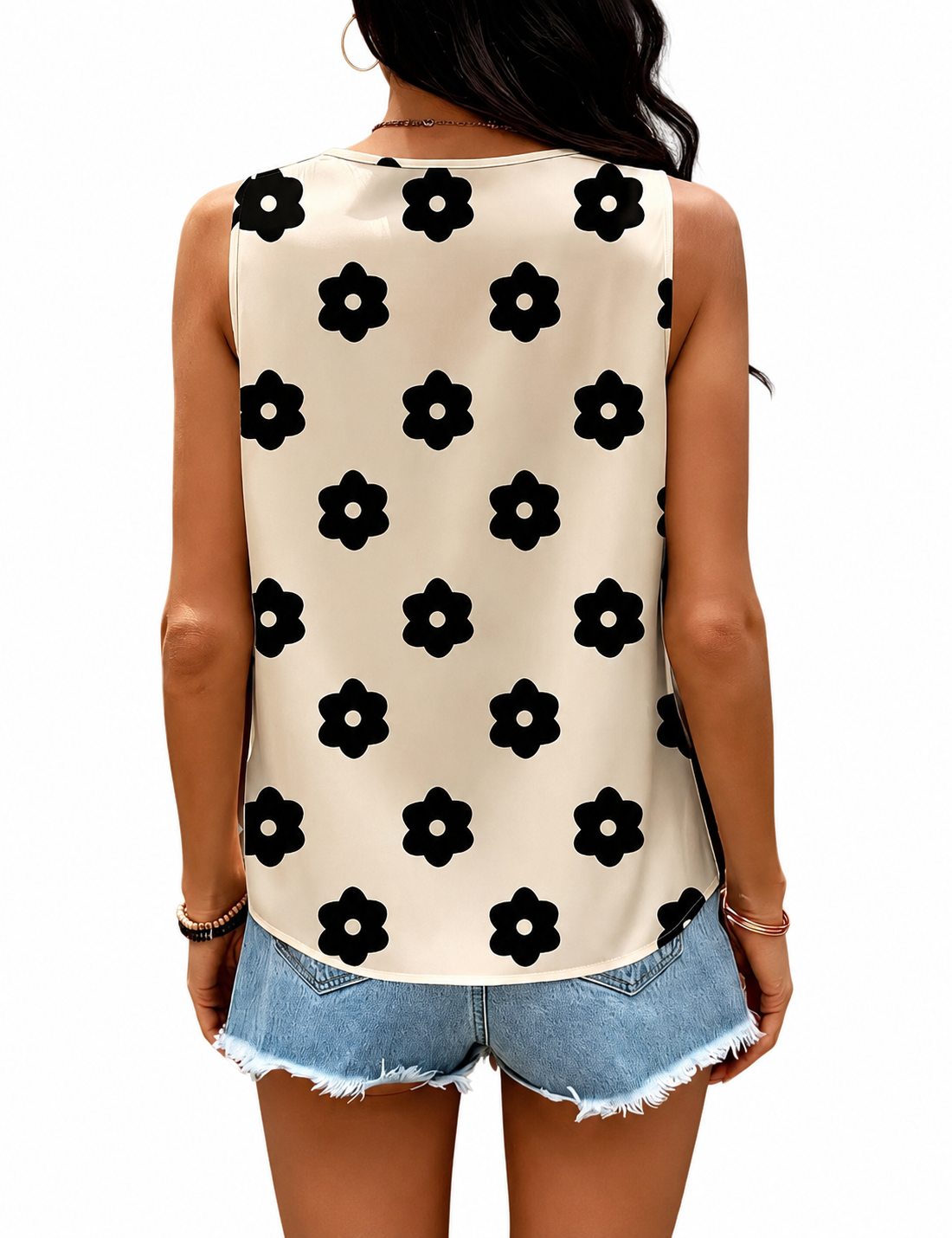 Blusa cuello V estampado floral