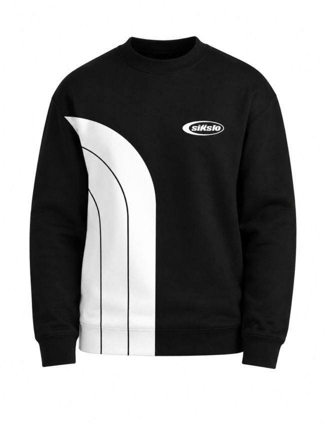 Buzo deportivo para hombre color negro con branco
