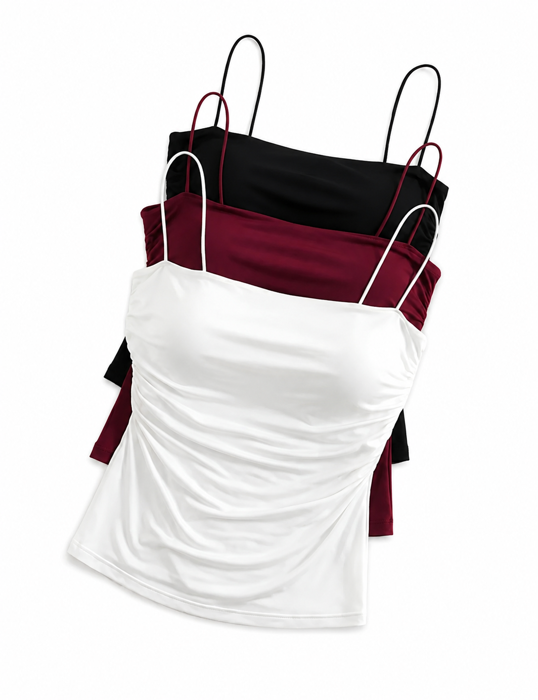 trio blusas de tirantes